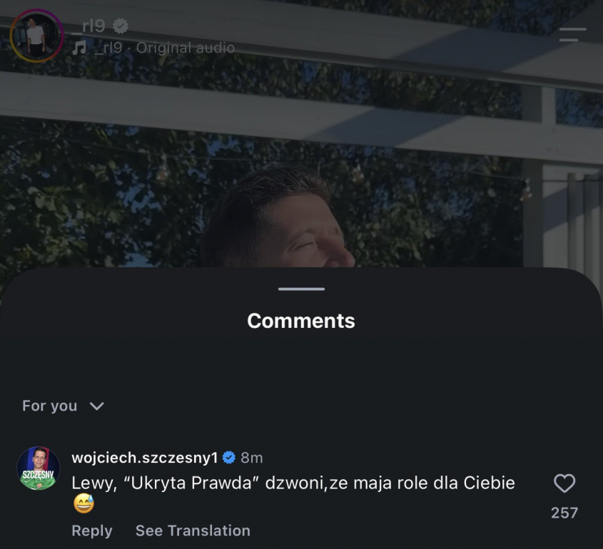 Oto jak Wojciech Szczęsny SKOMENTOWAŁ rolę Roberta Lewandowskiego w reklamie xD